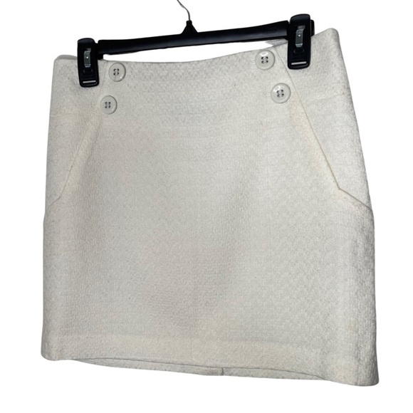 The Limited Cream Skirt with Decorative buttons - Picture 1 of 7